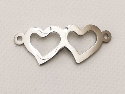 Ruostumaton teräs linkkiosa sydämet 12x32mm (1kpl)