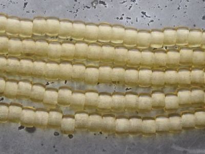 Czech glass roller 6mm yellow (30pcs)