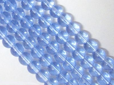 Lasihelmi 6mm vaaleansininen