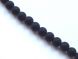 Glass bead 8mm frosted black