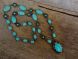 Magnesite turquoise dyed 15x26mm oval